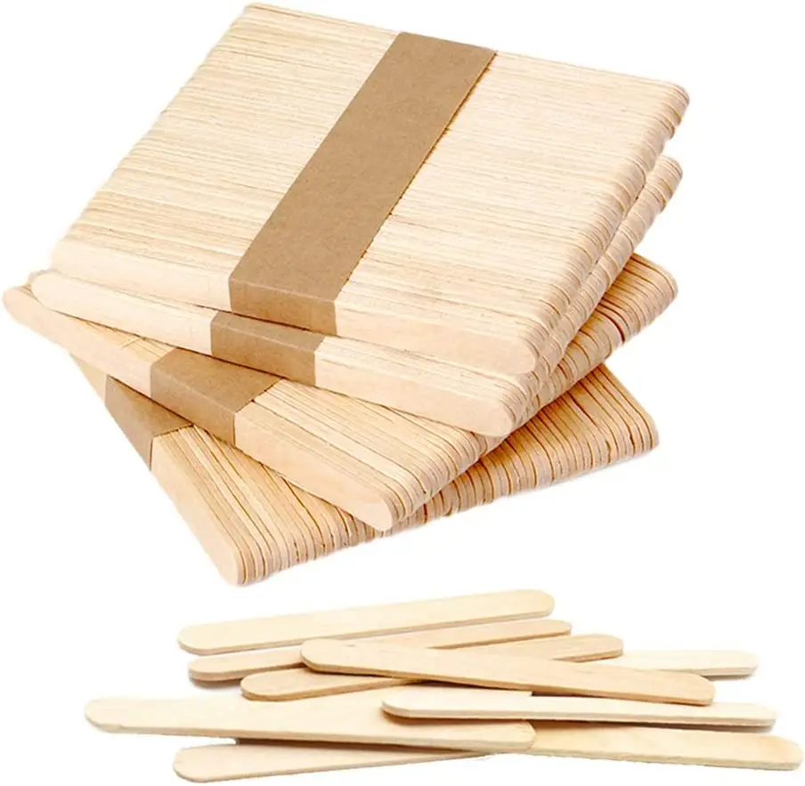 4 1/2" Banded Ice Cream Sticks Case of 200/ 50ct bands= 10,000ct (Item# ASO910BA)
