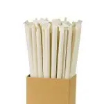 10" Milkshake Clear Plastic Straight Cut Paper Wrapped Straws Box - Image 6