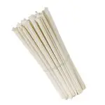 10" Milkshake Clear Plastic Straight Cut Paper Wrapped Straws Box - Image 3