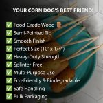 10" x 1/4" Semi Pointed Corn Dog Stick Box - Image 4