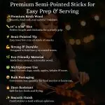 10" x 3/16" Semi-Pointed Corn Dog Sticks Box - Image 6