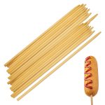 12" x 1/4" Semi-Pointed Corn Dog Sticks Box