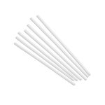 7 3/4" Plastic Clear Straight Cut Unwrapped Straws Box