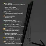 7.75 Wrapped Paper Straw Black-Pack of 5000 Straws - Image 7