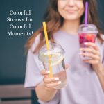 20" Neon Assorted Colors Straight Cut Plastic Straws Box of 500ct - Image 3