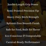 30" x 1/4" Semi-Pointed Corn Dog Sticks Case - Image 5