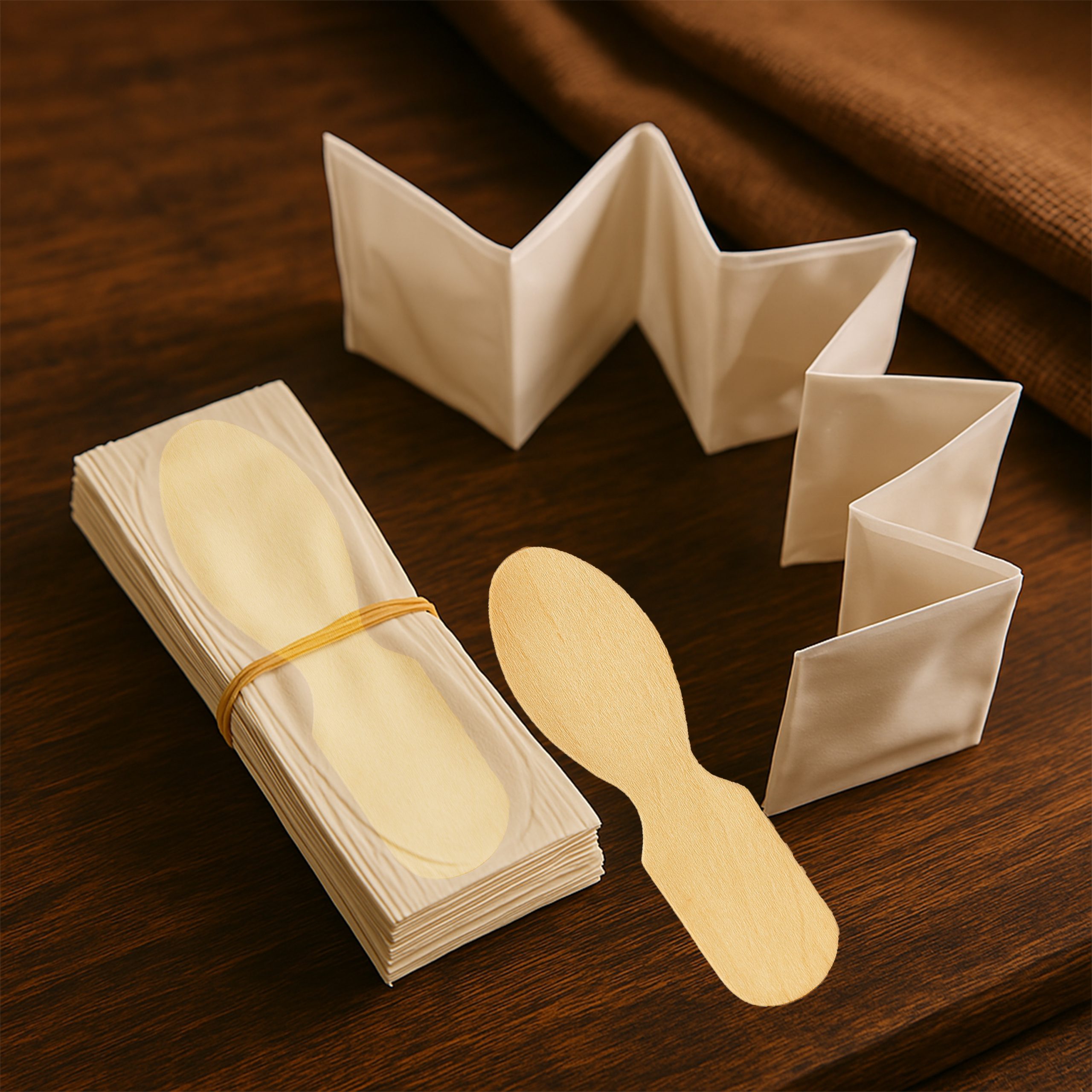 3″ Plain 12 Pack Taster Spoons.8 3" Plain 6 Pack Taster Spoons Paper Wrapped Individually Case of 6 pk/1,620ct = 9,720ct (Item# ASO24W6) - Image 3