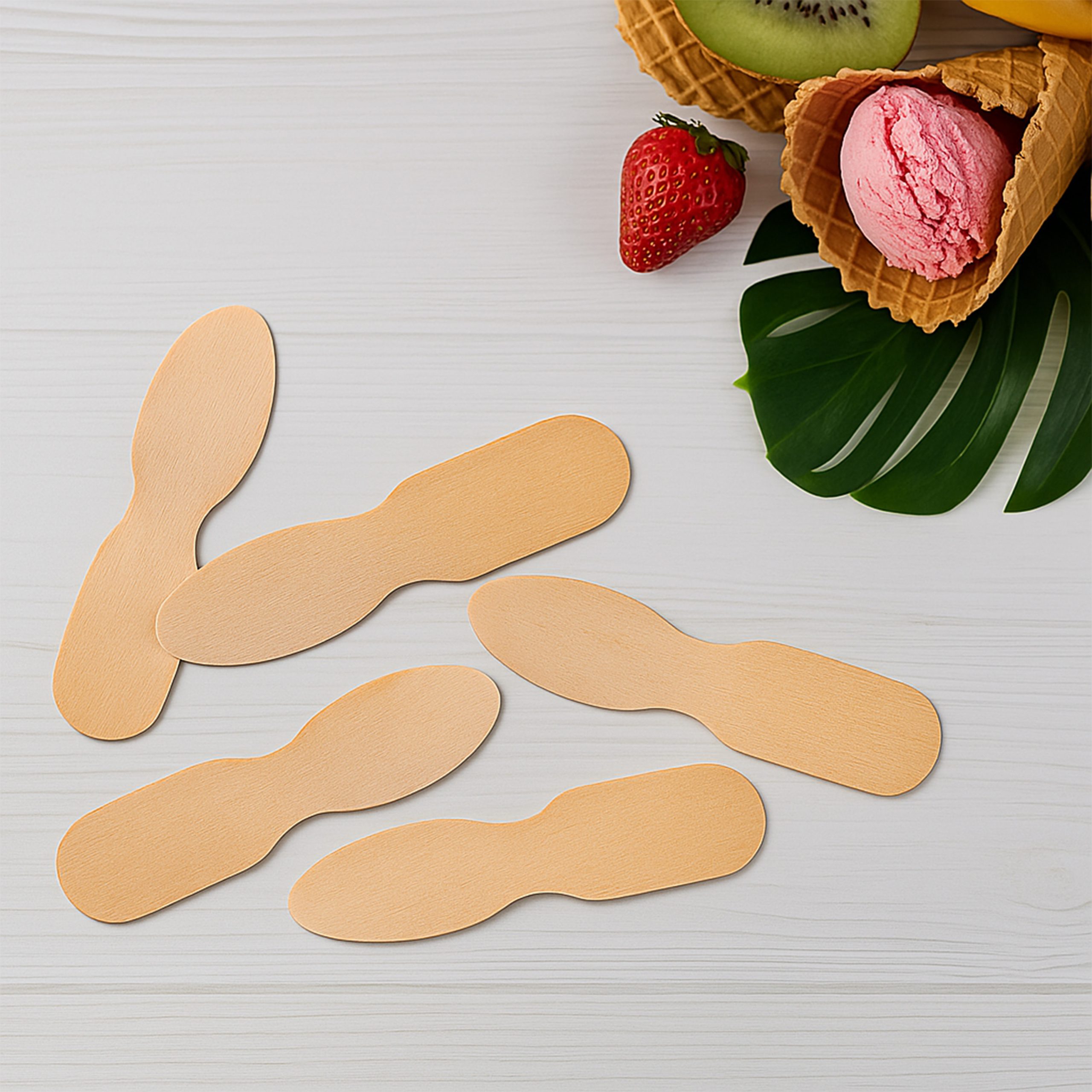 3″ Plain 12 Pack Taster Spoons.j 3" Plain 6 Pack Taster Spoons Paper Wrapped Individually Case of 6 pk/1,620ct = 9,720ct (Item# ASO24W6) - Image 4