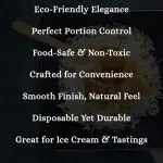 4 1/2" Wood Taster Spoons Box (Item Green Spoon 110) - Image 4