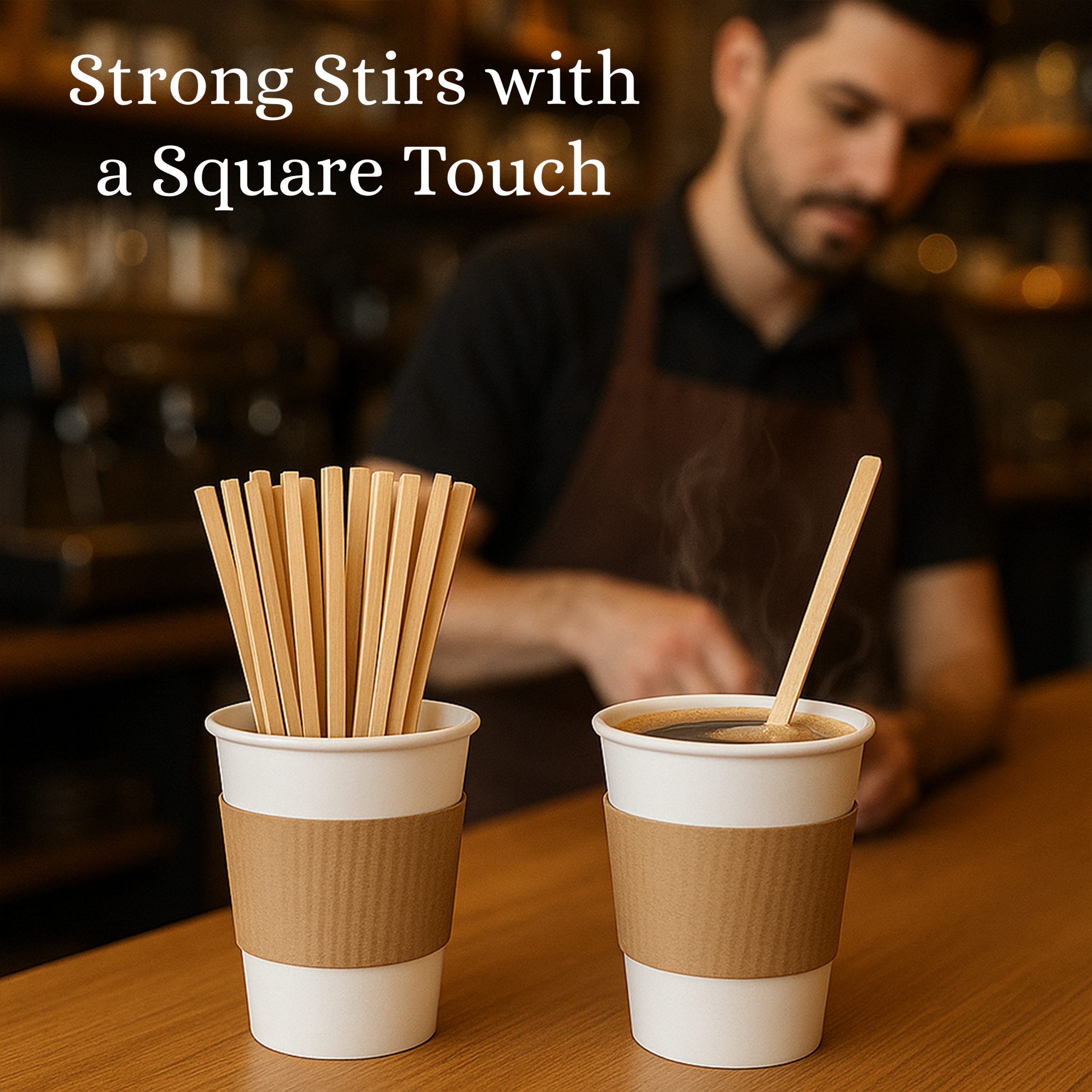 Coffee Stirrer 5 Inch Coffee & Cocktail Stirrers / Straws Disposable ...