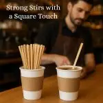 5 1/2" Coffee Stirrers with Square Ends Box ( Item FS200) - Image 3