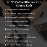 5 1/2" Coffee Stirrers with Square Ends Box ( Item FS200) - Image 4