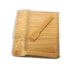 5 1/2" Wood Cutlery Forks Box (Item Green Fork 140)