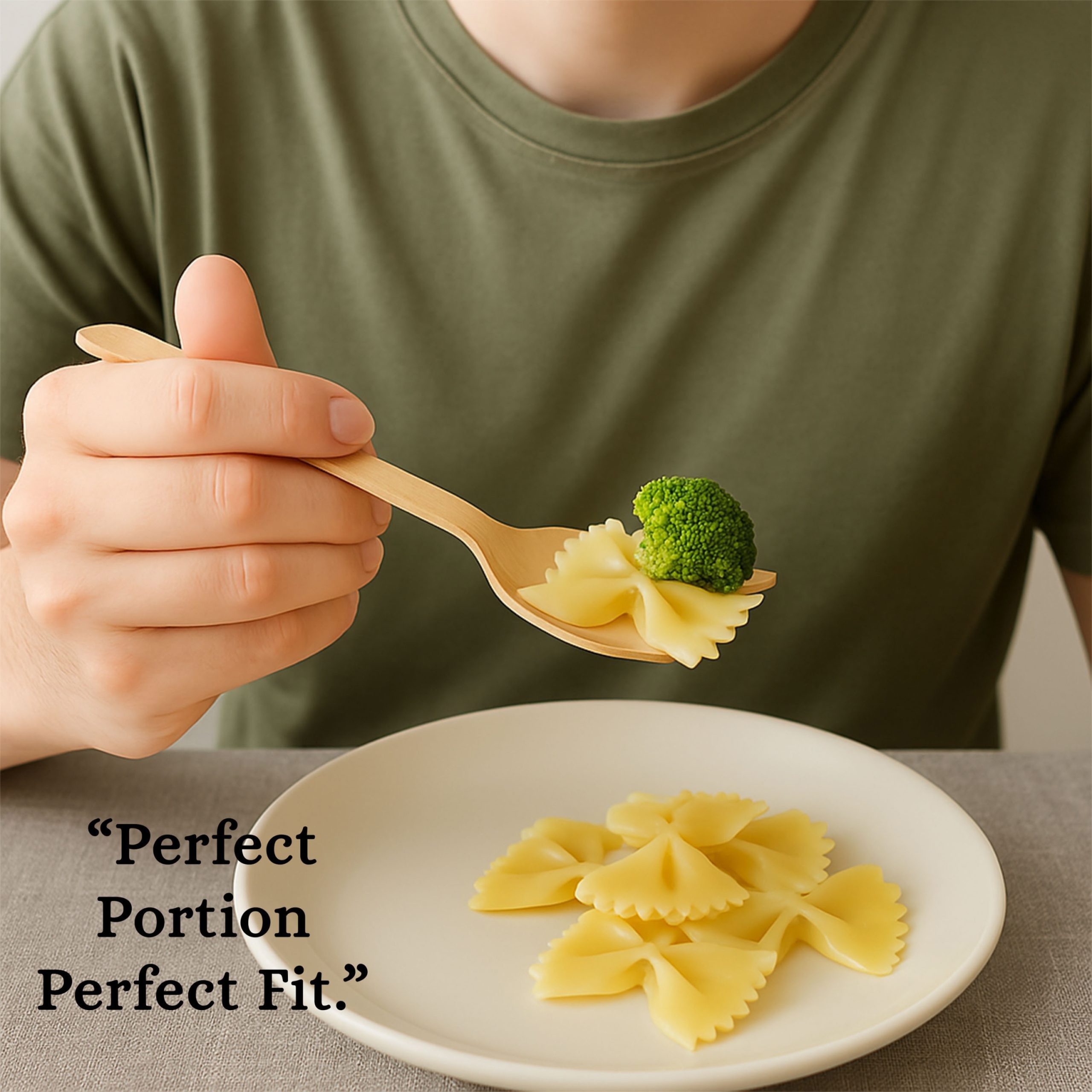 5 12″ Wood Cutlery Spoons.4 5 1/2" Wood Cutlery Spoons Box (Item Green Spoon 140) - Image 3