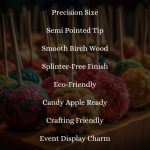 5 1/2" X 1/4" Semi Pointed Candy Apple Sticks Box (Item CDS55SP) - Image 6