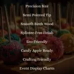 5 1/2" X 1/4" Semi Pointed Candy Apple Sticks Box (Item CDS55SP) - Image 6