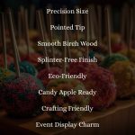 5 1/2" x 1/4" Pointed Candy Apple Sticks Box (Item CDS55P) - Image 4