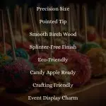 5 1/2" x 1/4" Pointed Candy Apple Sticks Box (Item CDS55P) - Image 4