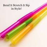 500 ct Plastic Bendable Stretchable Unwrapped Neon Straws - Image 2