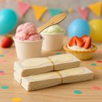 5" Plain 12 Pack Taster Spoons Paper Wrapped Individually Box - Image 3