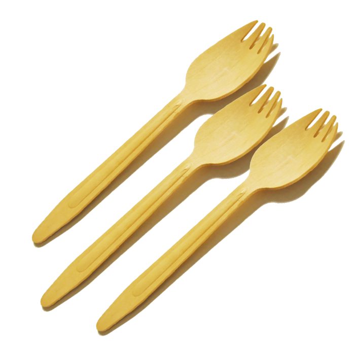 6 1/2" Wood Cutlery Spork Case of 10,000ct ( Item# Green Spork 165) - Image 8
