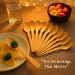 6" Wood Cutlery Spoons Case (Item Green Spoon 158) - Image 2