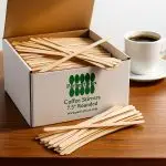 7 1/2" Coffee Stirrers With Round Ends Box - Image 2