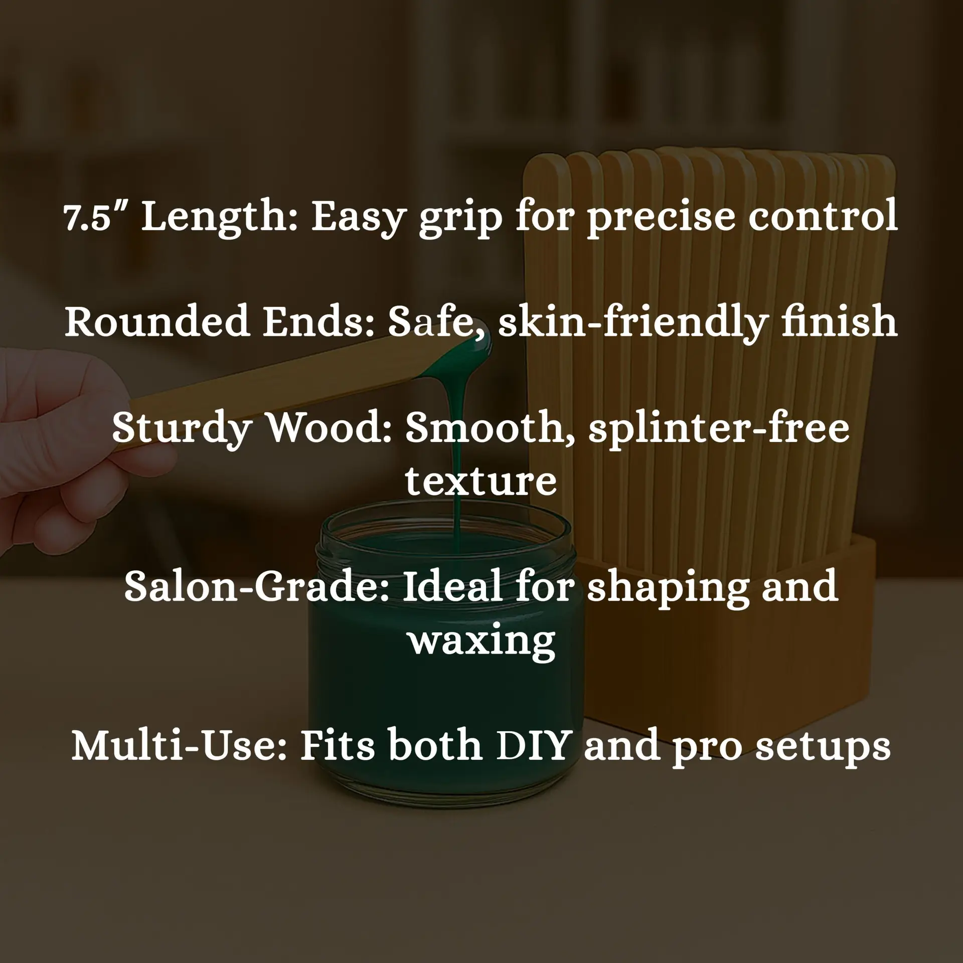 7 12″ Eyebrow Stick Round Ends.9 7 1/2" Eyebrow Stick Round Ends Case of 10 boxes/1,000ct = 10,000ct - Image 6