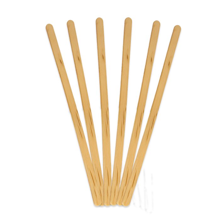 7" Coffee Stirrers With Round Ends Box - Image 1