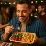 7" Wooden Disposable Rectangular Plates Perfect Ware - Image 3