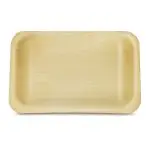 7" Wooden Disposable Rectangular Plates Perfect Ware