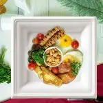 10" Bagasse Sugarcane Plates Square (Case of 300) - Image 3