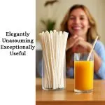 Paper Straw 5.75 White- Cocktail Coffee White Straw. Pack of 5000 count - Image 3