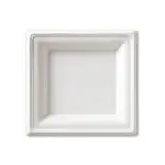 10" Bagasse Sugarcane Plates Square (Case of 300)