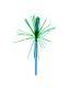 Blue Palm Straws Plastic