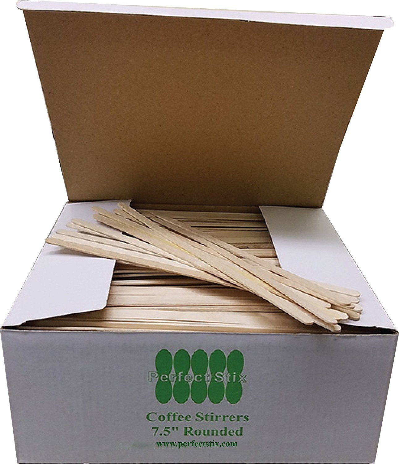 5 Coffee Stirrers With Round Ends Case of 10 boxes/1,000ct = 10,000ct (  Item# FS201)