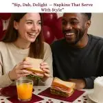 2 Ply Burgundy Beverage Napkins - Image 4
