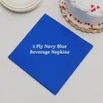 2 Ply Navy Blue Beverage Napkins - Image 4