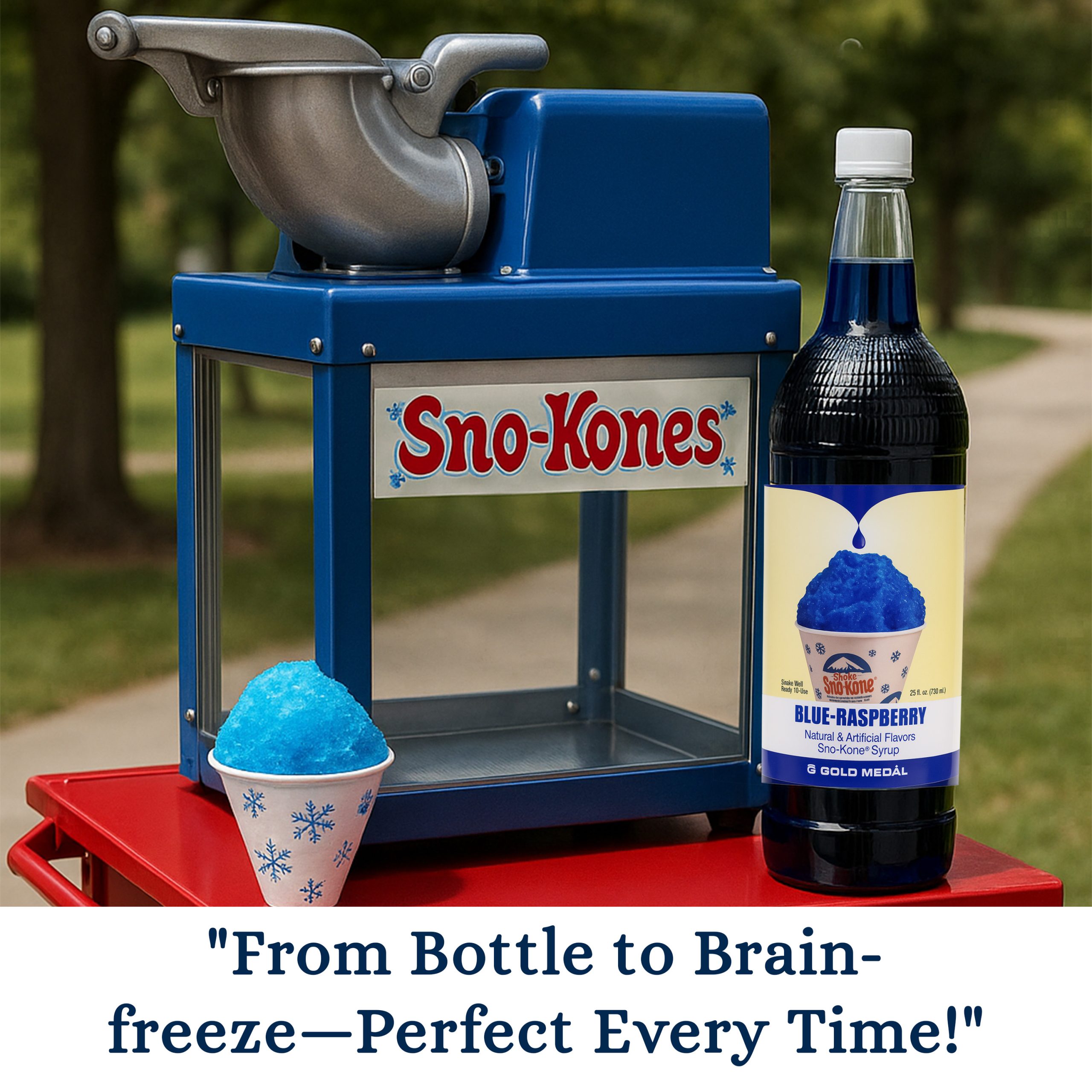 25oz Gold Medal Snow Cone Syrup (Blue Raspberry).4 25oz Gold Medal Snow Cone Syrup (Blue Raspberry) - Image 3