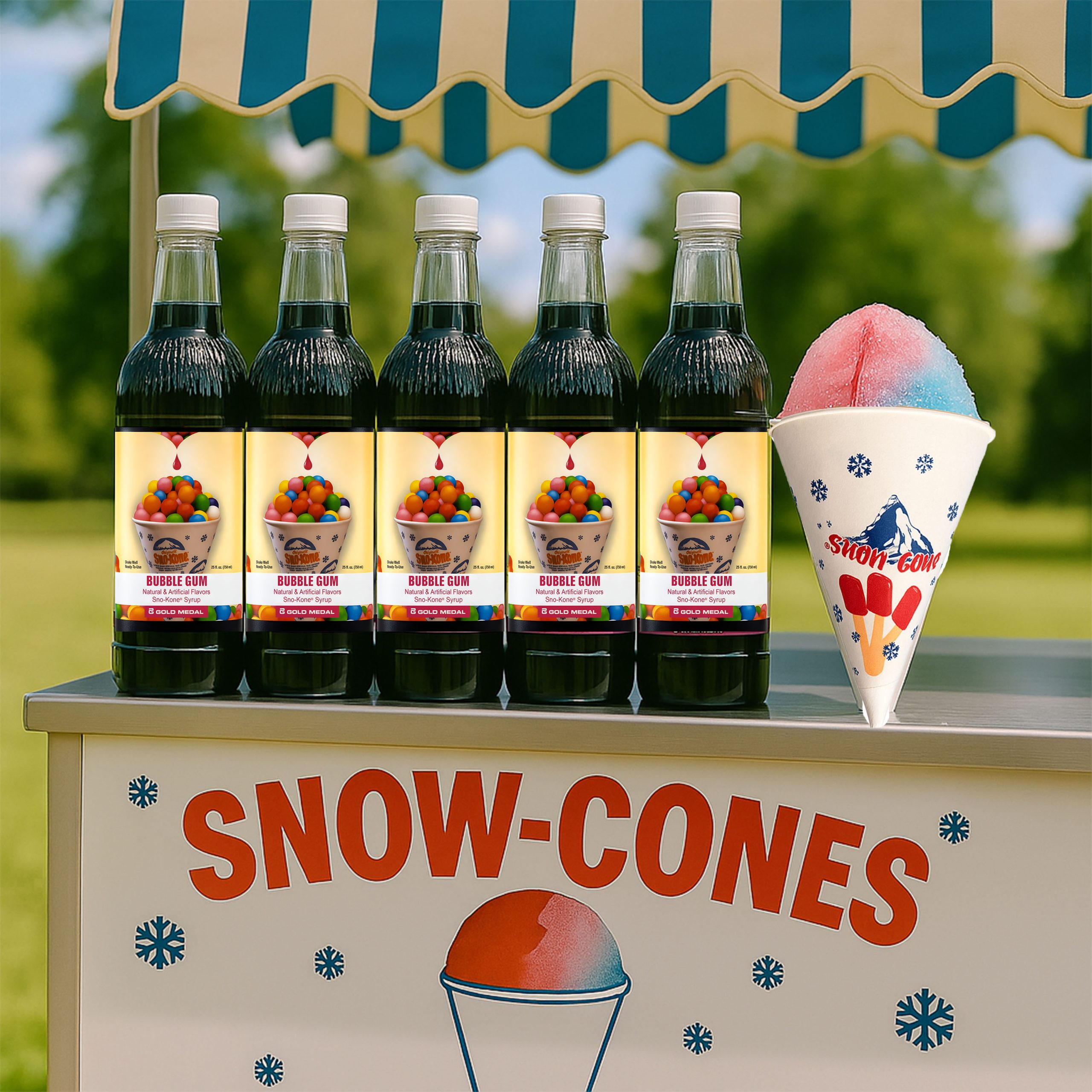 25oz Gold Medal Snow Cone Syrup ( Bubble Gum ).2 25oz Gold Medal Snow Cone Syrup ( Bubble Gum ) - Image 3