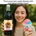 25oz Gold Medal Snow Cone Syrup ( Bubble Gum ) - Image 4