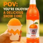 25oz Gold Medal Snow Cone Syrup (Orange) - Image 6