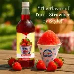 25oz Gold Medal Snow Cone Syrup (Strawberry) - Image 2