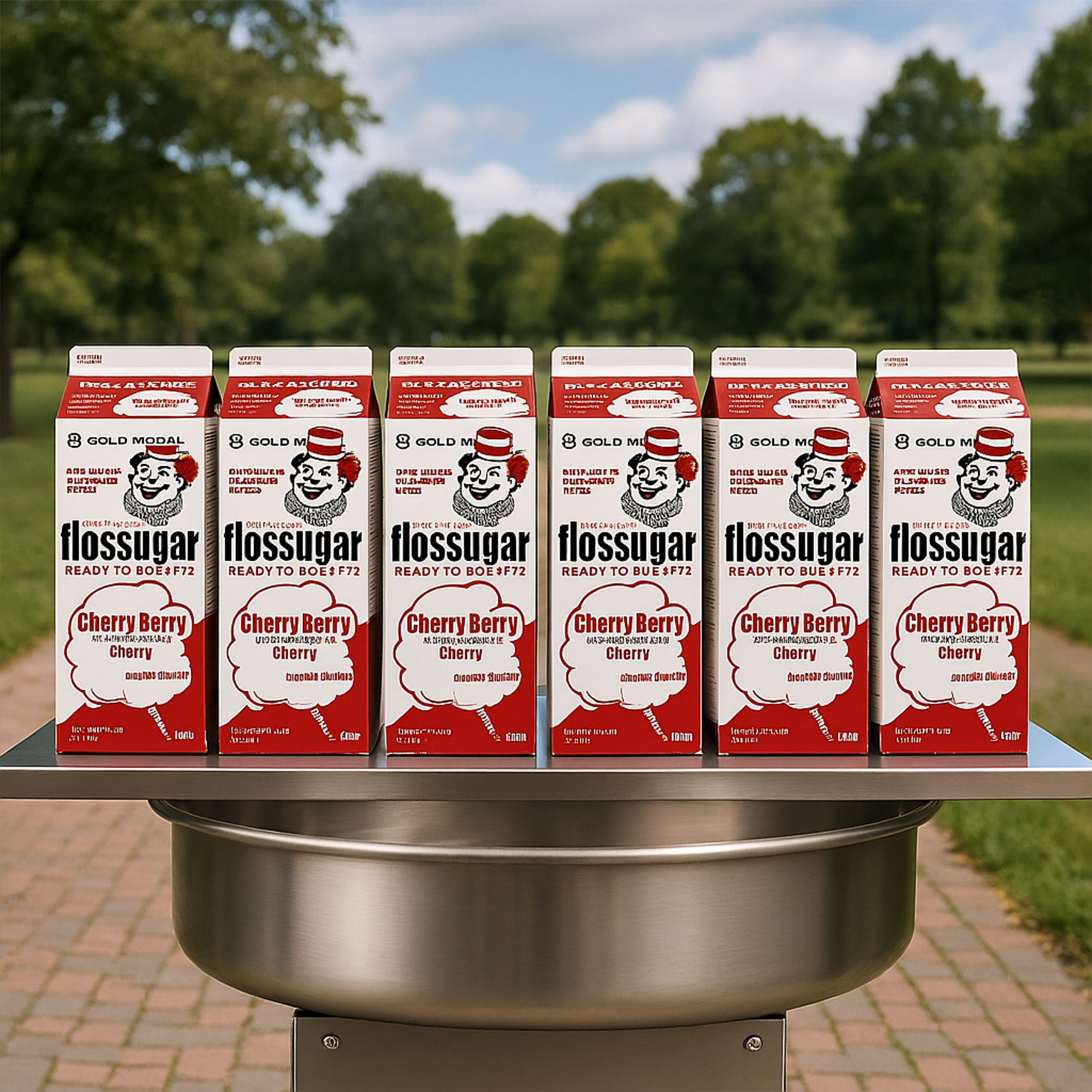 Cherry Floss Sugar 12 Gallon Carton.3 Cherry Floss Sugar 1/2 Gallon Carton - Image 4