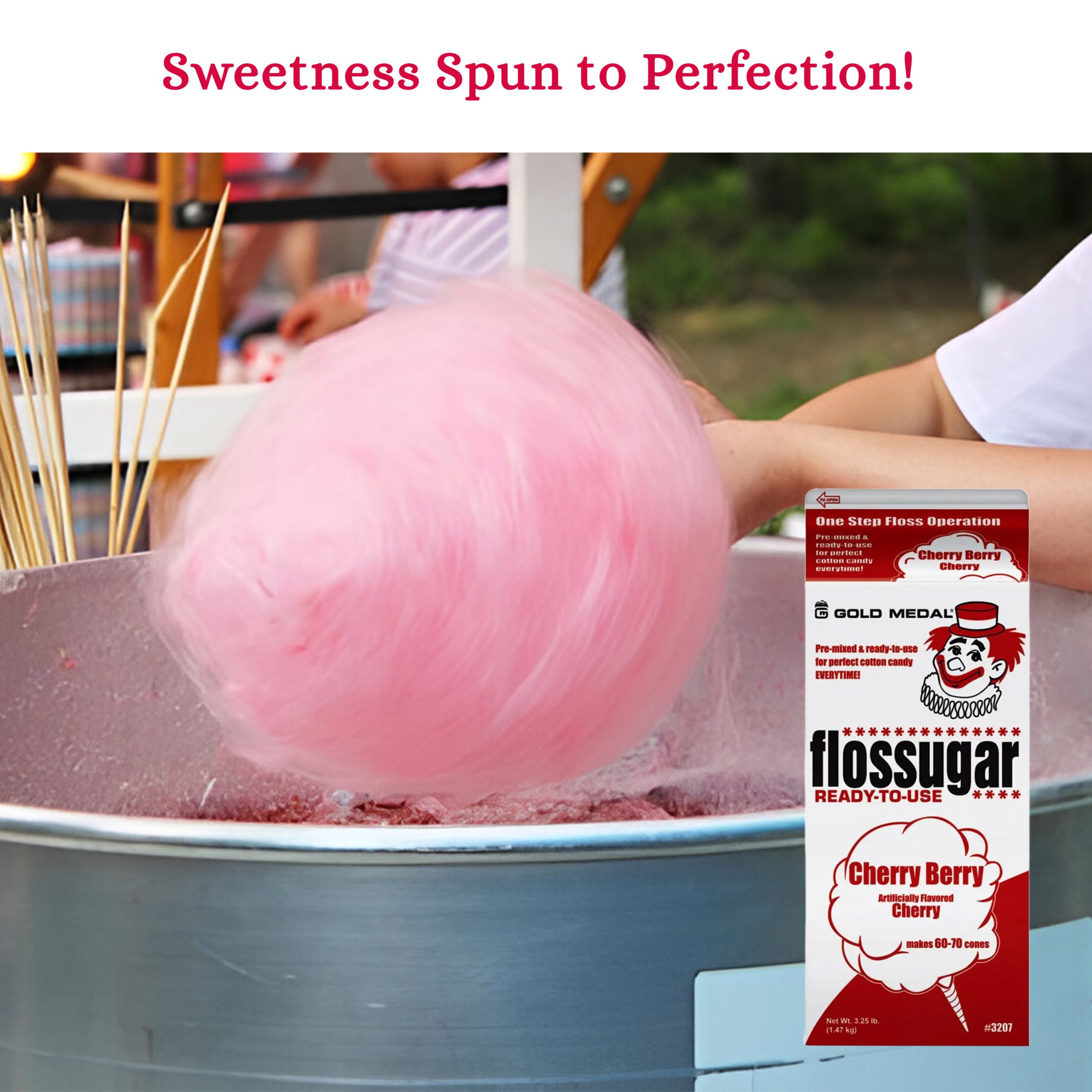 Cherry Floss Sugar 12 Gallon Carton.jpg2 Cherry Floss Sugar 1/2 Gallon Carton - Image 2