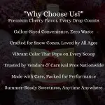 Cherry Snow Cone Syrup Gallon - Image 5