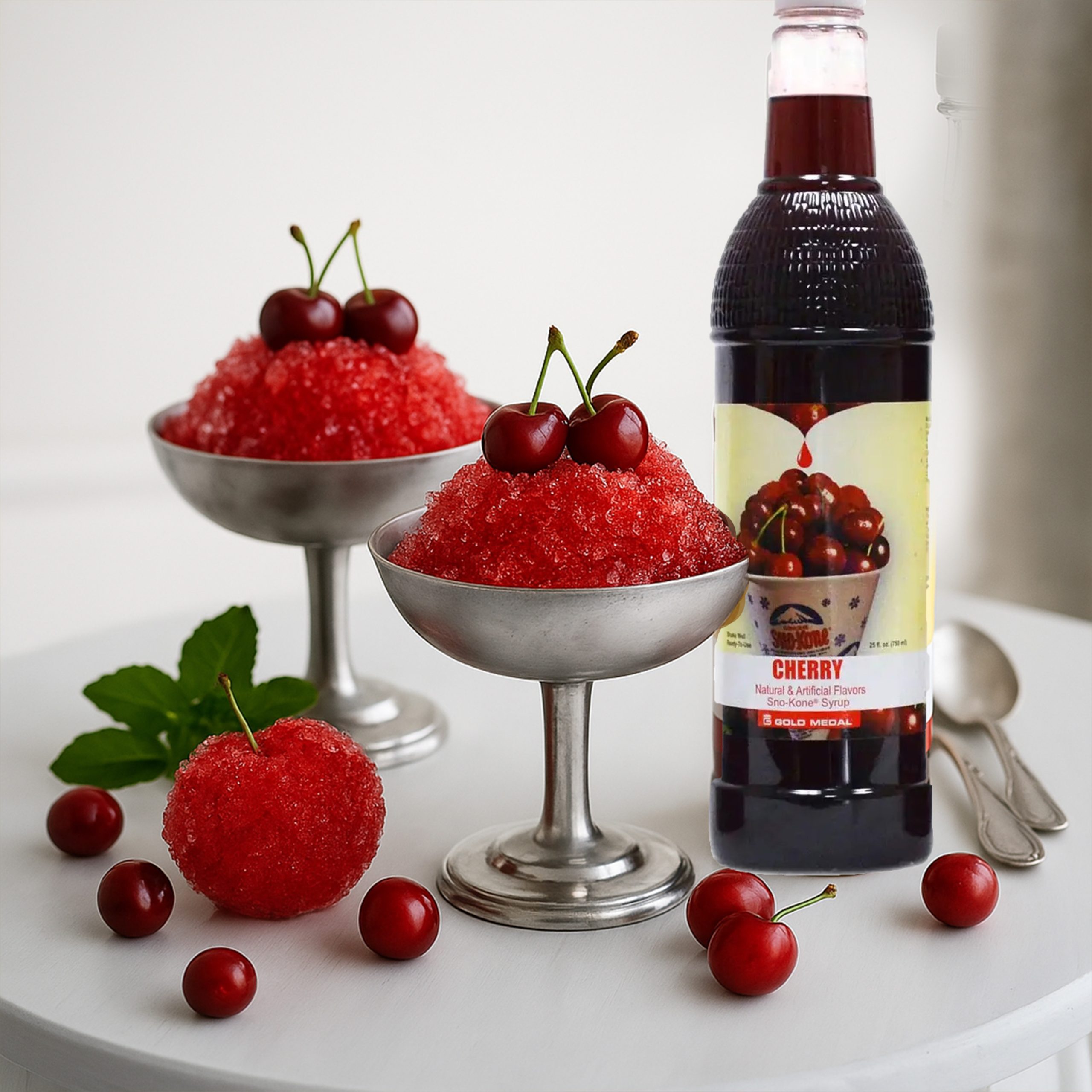 Cherry.j2 25oz Gold Medal Snow Cone Syrup (Cherry) - Image 2