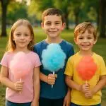 3 Pack Floss Sugar - ( Pink Vanilla, Blue Raspberry & Cherry) 1/2 Gallon Each Flavor - Image 3