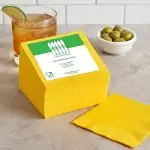 2 Ply Yellow Beverage Napkins - Image 4