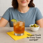 2 Ply Yellow Beverage Napkins - Image 5